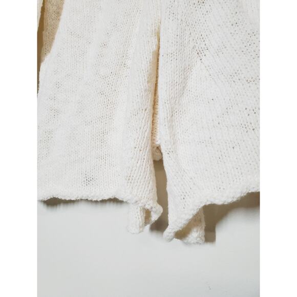 Indigenous Womens Small Sweater ORGANIC COTTON Eco-friendy Cardigan Cream - Picture 2 of 10